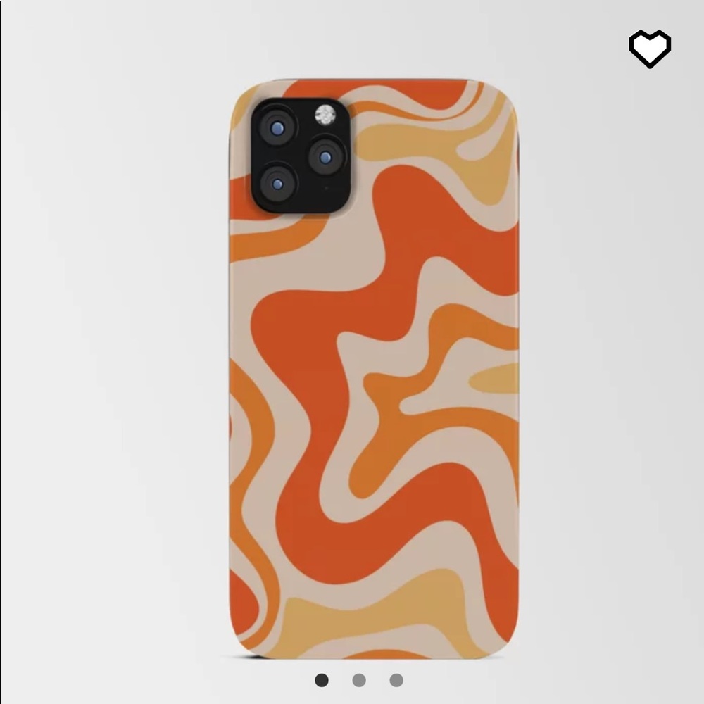 Tangerine Liquid Swirl Phone 11 Pro Max Card Case
